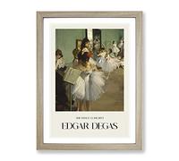 The Ballet Class Vol.2 By Edgar Degas Exhibition Museum Painting Framed Print | A3 Oak Framed Wall Art | Ready to Hang | Modern Historical Picture | Living Room Bedroom Lounge Office