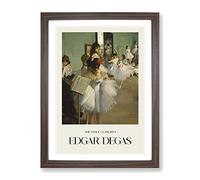 The Ballet Class Vol.2 By Edgar Degas Exhibition Museum Painting Framed Print | A3 Walnut Framed Wall Art | Ready to Hang | Modern Historical Picture | Living Room Bedroom Lounge Office