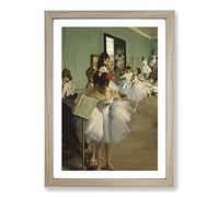 The Ballet Class Vol.2 by Edgar Degas Framed Print | A2 Oak Framed Wall Art | Ready to Hang | Modern Nature Picture | Living Room Bedroom Lounge Office