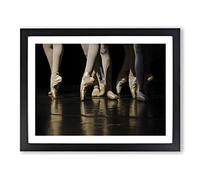The Ballet Dancers No.1 Modern Framed Print | A2 Black Framed Wall Art | Ready to Hang | Modern Nature Picture | Living Room Bedroom Lounge Office