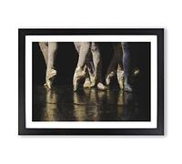 The Ballet Dancers Painting Framed Print | A2 Black Framed Wall Art | Ready to Hang | Modern Historical Picture | Living Room Bedroom Lounge Office