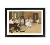 The Ballet Dancing Class by Edgar Degas Framed Print | A2 Black Framed Wall Art | Ready to Hang | Modern Nature Picture | Living Room Bedroom Lounge Office