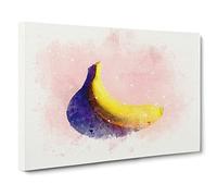 The Banana Canvas Print | Gallery Wrapped 30mm Frame Wall Art | 20x14 inches | Ready to Hang | Abstract Still Life Picture | Living Room Bedroom Lounge Office