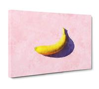 The Banana Canvas Print | Gallery Wrapped 30mm Frame Wall Art | 30x20 inches | Ready to Hang | Abstract Still Life Picture | Living Room Bedroom Lounge Office