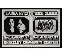 The Band Concert Poster 11 X 17 - Magnificent 1970 Live Show - Laura Nyro - Bill Graham Presents - Berkeley - Artwork - Rare Art Print
