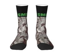 The Band Smiths Socks Contrast Color Middle Socks Punk Rock & Indie Rock Style Socks 3D Printing Design Sports Socks for Music Fans Fashionable Casual Socks