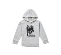 The Band Standing In A Row Youth Kids Pull-Over Hoodie, Athletic Heather in Grey | Size: 9-11 Years The Band Grey 9-11 Years