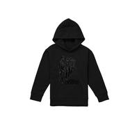 The Band Standing In A Row Youth Kids Pull-Over Hoodie, Black The Band Black 9-11 Years