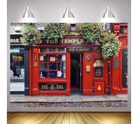 The Bar Backdrop Downtown Street Pubs Restaurant Photography Background Travel Birthday Party Decoration