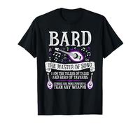 The Bard - Fantasy, RPG, Tabletop RPG, TTRPG, D20 T-Shirt