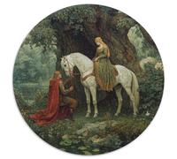 The Bard in Red And The Beautiful Queen Jigsaw Puzzles Challenge Toy Educational Games Home Decoration for Adults& Teenager Age 14 Years Up 1000pcs (67.5x67.5cm)