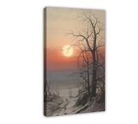 The Bare Tree Canvas Poster Wall Art Decor Print Picture Paintings for Living Room Bedroom Decoration 12x18inch(30x45cm)