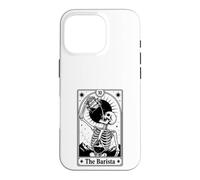 The Barista Tarot Card Coffee Skeleton Case for iPhone 16 Pro