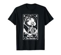 The Barista Tarot Card Coffee Skeleton T-Shirt