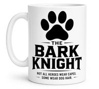 The Bark Knight Mug - Funny Dog Lover Gift - Not All Heroes Wear Capes Some Wear Dog Hair - Dog Dad Coffee Mug - Dog Owner Present