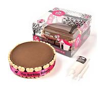 The Barking Bakery Carob Dog Birthday Cake, Pawty Cake for Dog Treats Set | Complementary treat cake with icing pen & candle. Doggy birthday cake, Gotcha Day or pet-parent gift. Meat-free, UK-baked