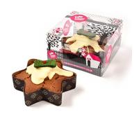 The Barking Bakery - Dog Christmas Pudding Star Cake. Vanilla Sponge Drizzled with Vanilla Yoghurt Frosting. Pawfect Christmas Dog Presents, Advent Calendars & Stocking Fillers 154g