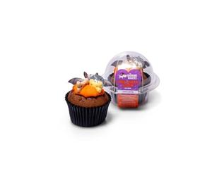 The Barking Bakery Halloween Woofin - Dog Treats - Dog Cupcake for Medium & Large Dogs - Human Grade Ingredients - Handmade - Meat Free - Great Gift or Present 75g.