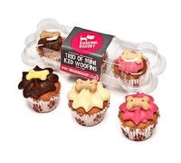 DOG TREATS Trio Mini Iced Woofin. Dog Birthday Cake For Dogs/Puppy. Small Biscuits/Ice Cake Treats. Dog Training Treats/Puppy Training Treats. Bakery Fresh Dog Treat Made In UK By The Barking Bakery.