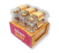 The Barking Bakery Mini Uniced Trio Woofins - 3 Mini Cakes for Dogs - Gourmet Dog Treats - Handmade - Meat free - Baked in England - Human Grade Ingredients - 6x38g
