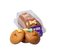 The Barking Bakery Pack of 3 Dog Cookies - Bite-Sized Vanilla Dog Cookies with Crunchy Bone - Handmade Dog Treats for Dogs - Meat free - Baked in the UK