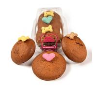 The Barking Bakery Pack of 3 Dog Cookies - Bite-Sized Vanilla Dog Cookies with Crunchy Bone - Handmade Dog Treats for Dogs - Meat free - Baked in the UK