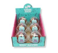 The Barking Bakery - Woofin Puppy Treats, Iced Dog Cupcake for Small Dogs, Birthday & Occasion Dog Treats, Natural Ingredients, Recyclable Packaging, 6.68g (Vanilla Woofin With Carob Frosting)