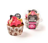 The Barking Bakery - Woofin Puppy Treats, Iced Dog Cupcake for Small Dogs, Birthday & Occasion Dog Treats, Natural Ingredients, Recyclable Packaging, Made in England (Carob)
