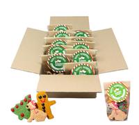 The Barking Bakery Yappy Woofmas Cheesy Biscuits - Limited Edition Christmas Dog Treats - Handmade Festive & Everyday Cheesy Biscuits - MSG-Free - Human Grade - Baked In England - Case 10 x 60g