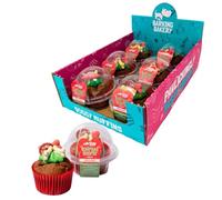 The Barking Bakery Yappy Woofmas Woofin - Case of 6 x 75g Dog Cupcakes | Vanilla Sponge with Green Yoghurt Frosting & Crunchy Biscuit | Handmade Gourmet Dog Treats - Human Grade Ingredients