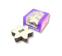The Barking Bakery Yoghurt Topped Star Cake for Dogs - Dog Birthday Cake with Bone - Vanilla Sponge and Topping - Human Grade - Baked in the UK - 1 x 220g