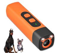 The Barklee Pro, Barklee Rechargeable Anti-Barking Device for Dogs, 100ft Long Range Ultrasonic, Double Lights Flashing, Correct Dog's Bad Behavior (Orange)