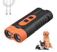 The Barklee Pro Barkshield for Dogs, Rechargeable Anti-Barking Bark Collar Alternative 50ft Range, Works Indoors & Outdoors - Dog Training & Behavior Aids (Orange A)