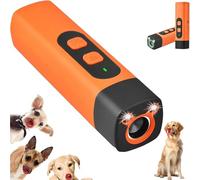 The BarkShield Pro, 25khz Anti-Barking Control for Large/Aggressive Dogs, Dog Bark Deterrent Device with LED Flashlight, 35ft Range Anti-Barking Device for Training to Improve Bad Behavior (Orange)