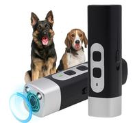 The BarkShield Pro - Bark Shield Anti Barking Device for Dogs, Strobe Mode, 25000-40000 Hz Three-Speed Variable Frequency, with LED Flashlight, Suitable for Training to Improve Bad Behavior (black 2)