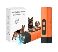 The BarkShield Pro - Bark Shield Anti Barking Device for Dogs, Strobe Mode, 25000-40000 Hz Three-Speed Variable Frequency, with LED Flashlight, Suitable for Training to Improve Bad Behavior (orange 1)