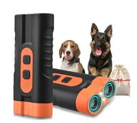 The Barkshield Pro - Bark Shield Anti Barking Device for Dogs, Ultrasonic Dog Barking Device, 25000-40000 Hz Three-Speed Variable Frequency and LED Flashlight, for Small Medium Large (Orange-B)