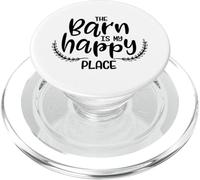 The barn is my happy place PopSockets PopGrip for MagSafe