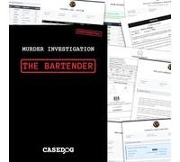 The Bartender | Cold Case Murder Mystery Case File | Realistic Detective Experience | Choose Your Own Case for an Immersive Game Night or Date Night