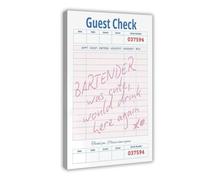 The Bartenders Were Lovely And I Would Come Here Again for A Drink. The Retro Bar Cart Had Interesting Guest Posters. Canvas Wall Art Posters And Prints Room Aesthetic Bedroom Office Decor 24x36inch(