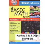 THE BASIC MATH TUTOR: ADDING 3 & 4 DIGIT NUMBERS NEW REGION 1 DVD