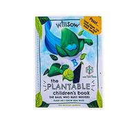 WILLSOW Plantable Book for Children | Plantable Seed Paper Book | Kids Garden Activity Books | Eco-Friendly Gift | Learn to Grow Your own Vegetables and Herbs | Fun Gift Idea for Kids (Basil)