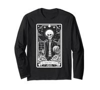 The Basketball Coach Player Team Tarot Card Skeleton Witchy Long Sleeve T-Shirt