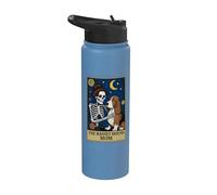 The Basset Hound Mom Tarot Card Stainless Steel Insulated Water Bottle