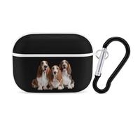 The Basset Hounds Dogs Cover Suitable for Airpods Pro 2 White