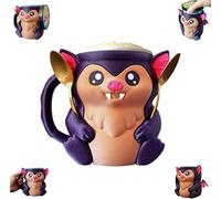 The Bat Ice Pint Holder, Ice Cream Pint Holder, Beer Can Holder with Two Spoons, Reusable Cute Popsicle Holders Holds 473 Ml/16 Oz Pints, Gift for Cat Lovers, Fun Party Accessory
