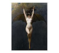 The Bat Woman I Poster by Albert Joseph Pénot 30 x 40 cm Grey Wall art Wall decor