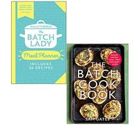 The Batch Lady Meal Planner By Suzanne Mulholland & The Batch Cook Book By Sam Gates 2 Books Collection Set