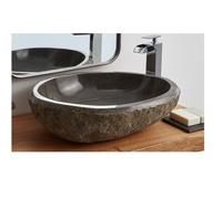 The Bath Collection Countertop Basin PIEDRA DE RIO in Stone 500x550mm Grey