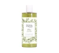 The Bath Factory Shower Gel for Body Wash | 100% Vegan & Ocean Soap Contains Natural Sea Salt | Moisturizing Liquid Soap as Bath Products for Men & Women | 13.5 Fl Oz (Olive Garden)